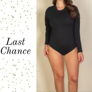 Solid Round Neck Bodysuit